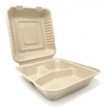 Contenedor rectangular con divisiones - 8” (50 unidades)